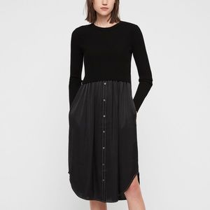 Kowlo slip dress with a sweater from AllSaints NWT